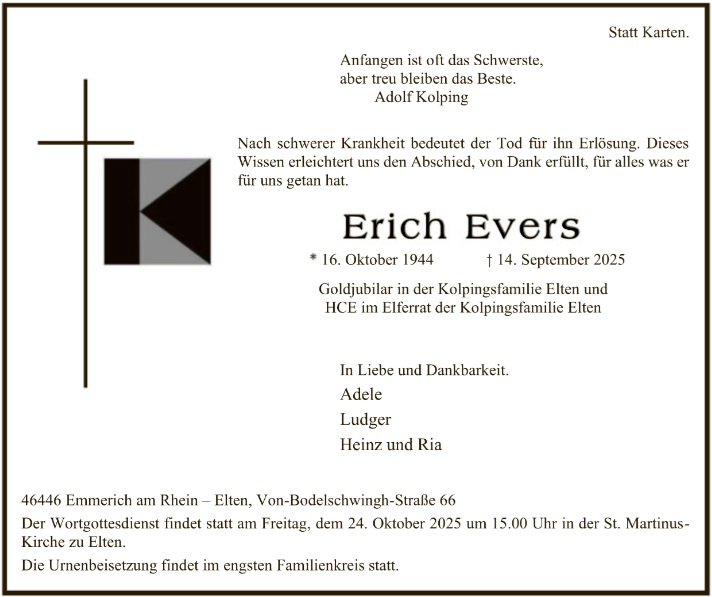 Erich Evers †