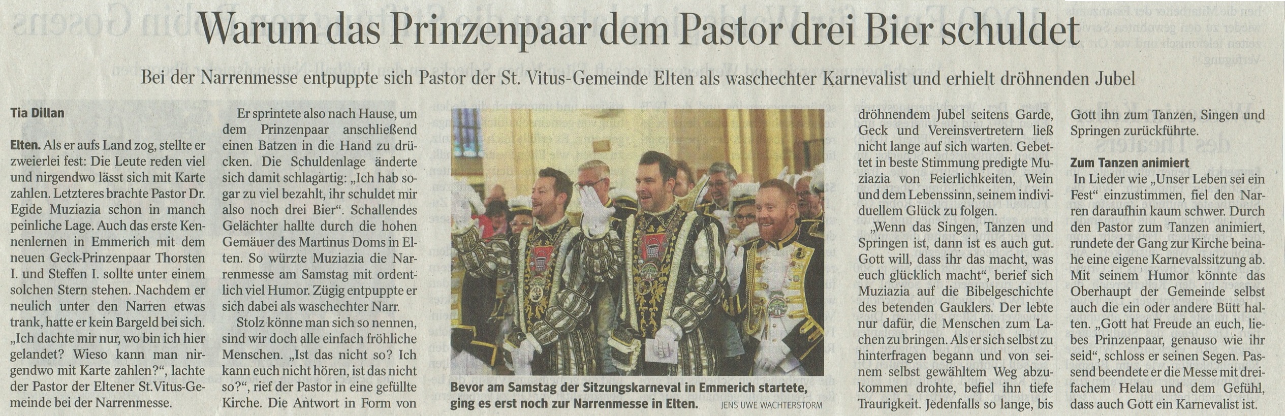 Artikel aus der NRZ vom 09.01.2024