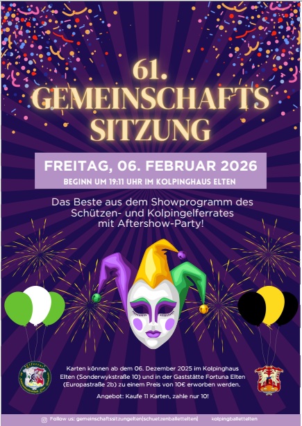 Plakat Gemeinschaftssitzung 2026